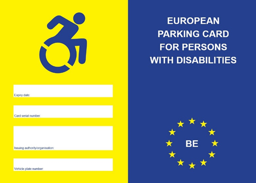 contrassegno UE parcheggio