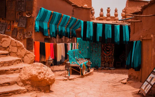 Marocco - attività di vendita tessuti assortiti
