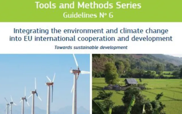 Integrating the environment and climate change into EU international cooperation - copertina pubblicazione